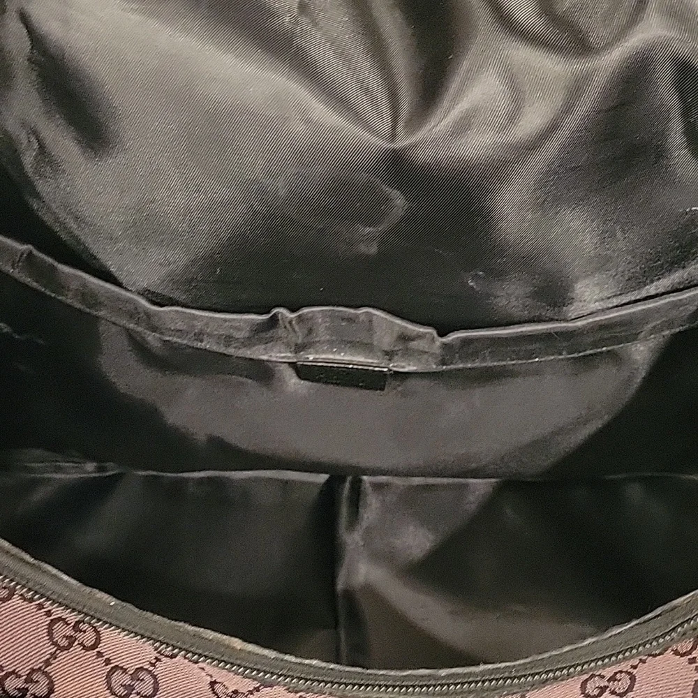 AUTHENTIC GUCCI GG BLACK DIAPER BAG BABY PURSE $1890
